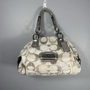 Y2K COACH Kristin Signature Dome Sequin Satchel Shoulder Bag M1171-19338